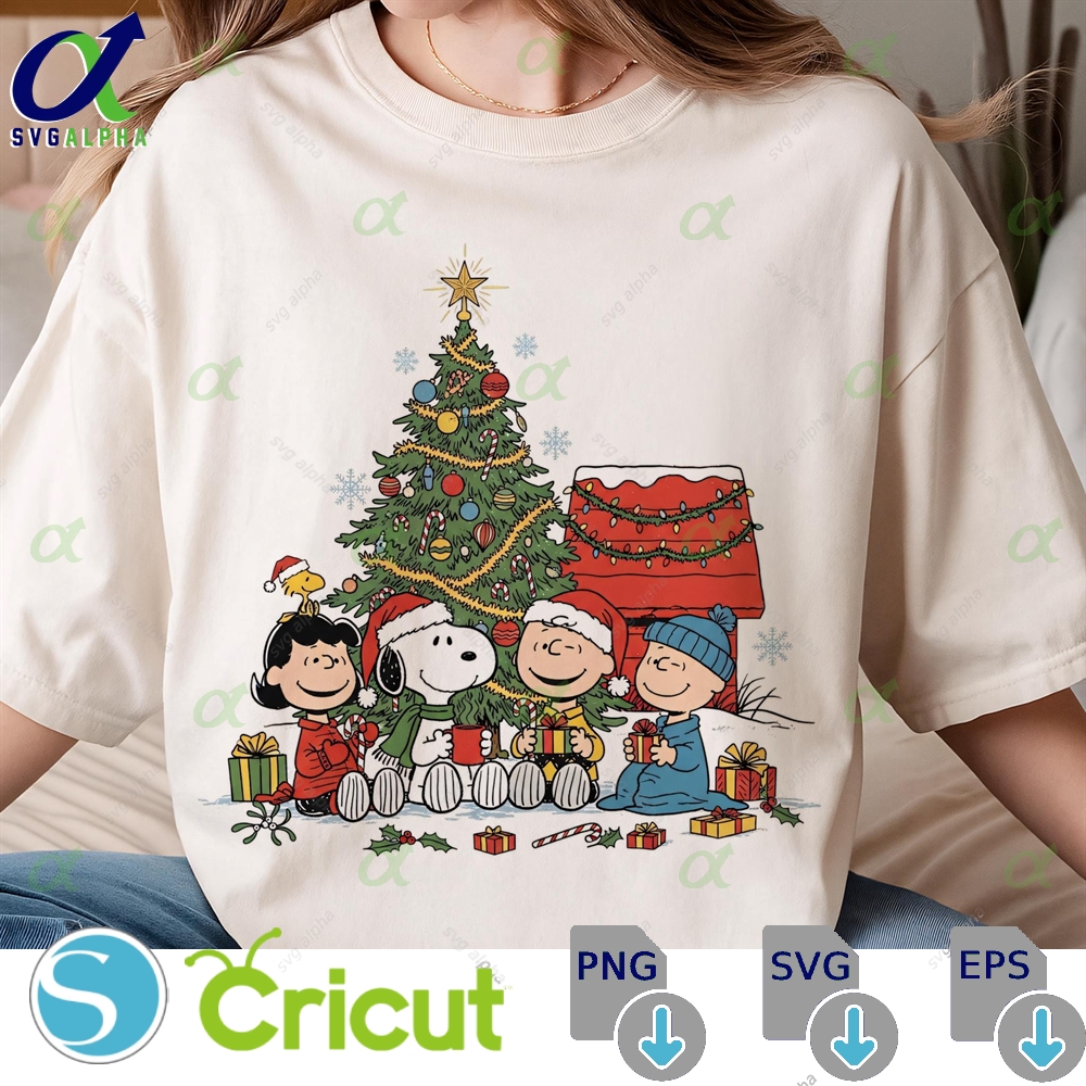 Christmas Cartoon Dog And Friends Png Festive Christmas Dog Cartoon Digital Download Svg